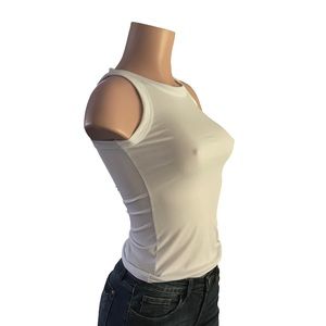 NWOT Ribbed Sexy Summer Tank in White